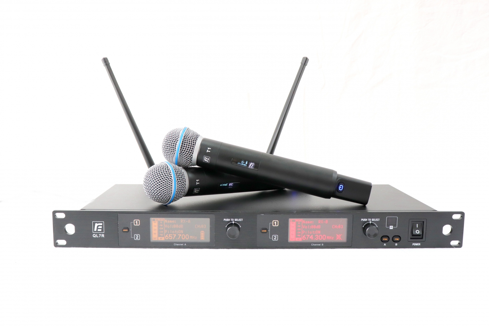 RFIntell QL7R/T1-B 720,500-754,000 МГц 2-канальная радиосистема с 2-мя ручными микрофонами в Нижнем Новгороде