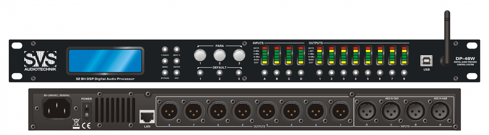 SVS Audiotechnik DP-48W Цифровой процессор: 4 входа 8 выходов в Нижнем Новгороде