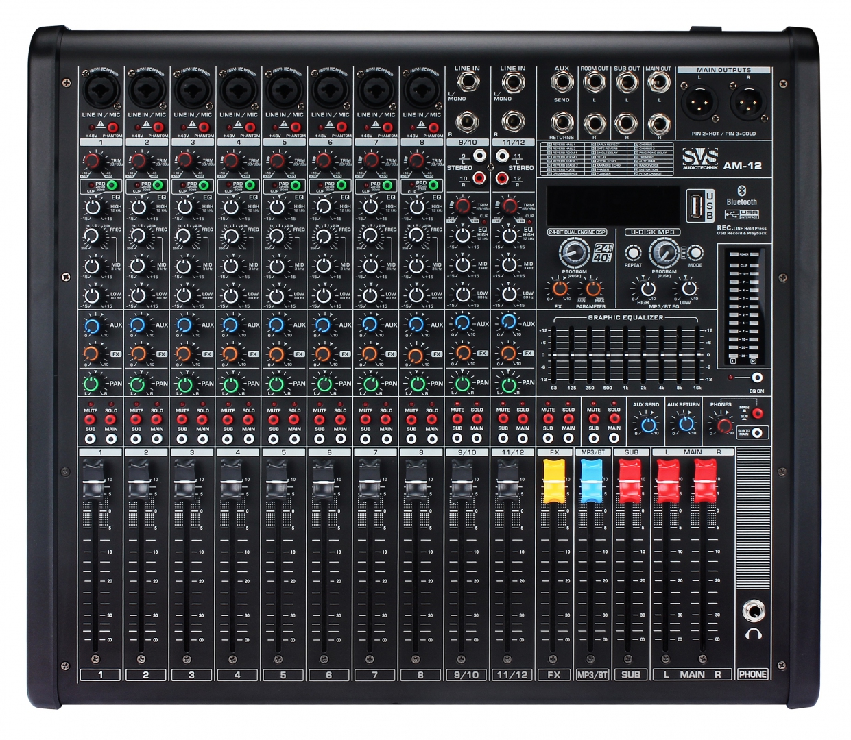 SVS Audiotechnik mixers AM-12 Микшерный пульт аналоговый, 12-канальный в Нижнем Новгороде